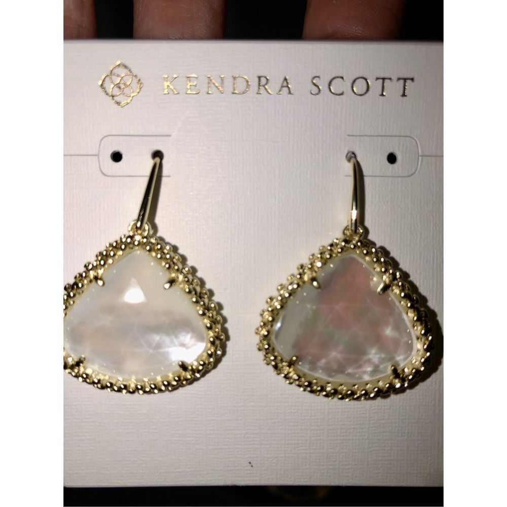 Kendra Scott Framed Kendall Gold Drop Earrings